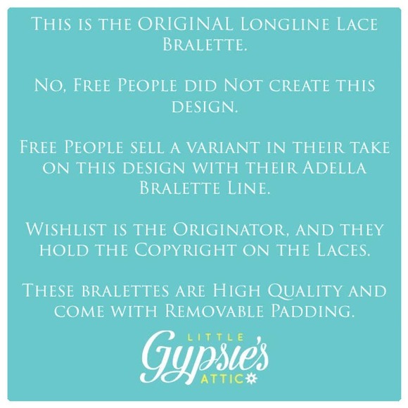 Wishlist AUTHENTIC Original Longline Lace Bralette - Picture 3 of 12